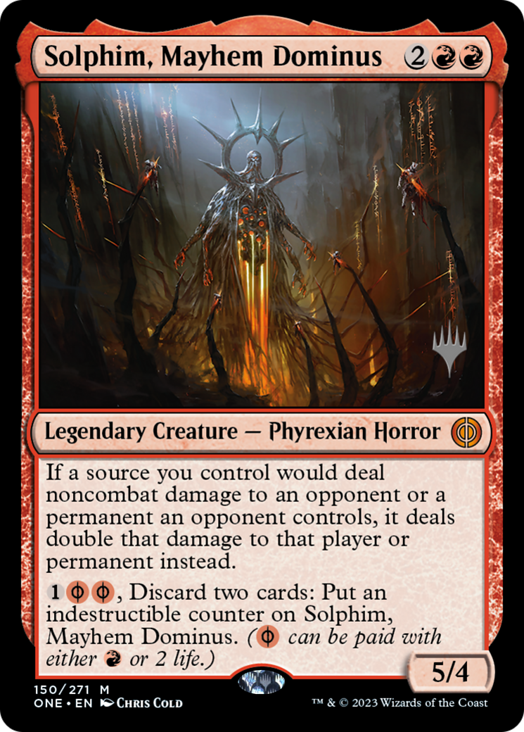 Solphim, Mayhem Dominus (PPONE-150P) [Phyrexia: All Will Be One Promos]