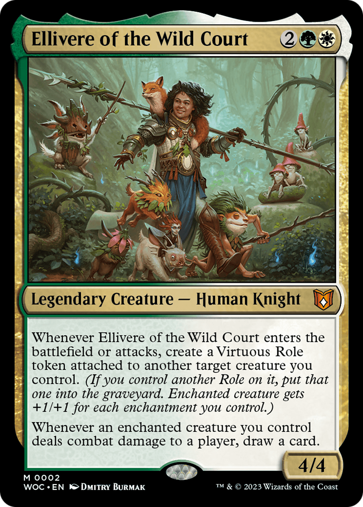 Ellivere of the Wild Court (WOC-002) [Wilds of Eldraine Commander]