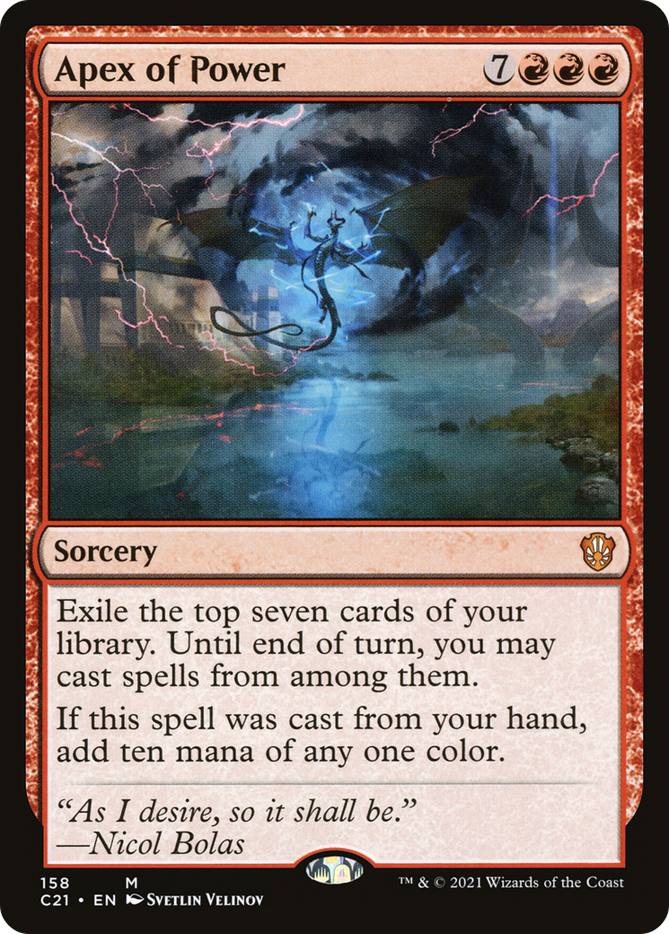 Apex of Power (C21-158) [Commander 2021]