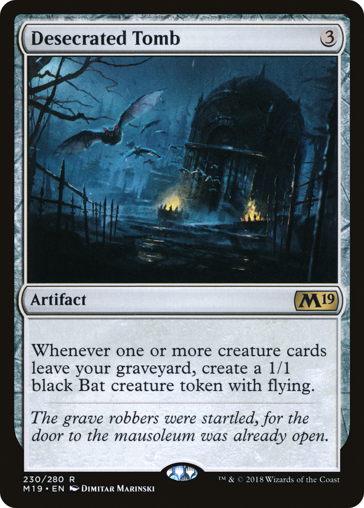 Desecrated Tomb (M19-230) [Core Set 2019] Foil