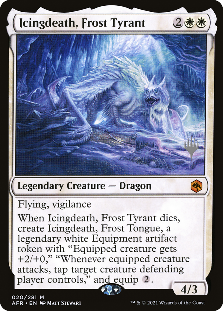 Icingdeath, Frost Tyrant (PPAFR-20P) [Adventures in the Forgotten Realms Promos] Foil