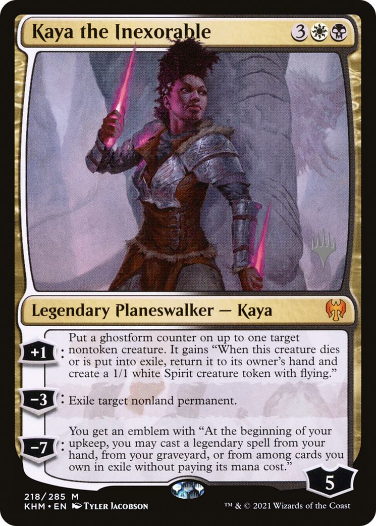 Kaya the Inexorable (PPKHM-218P) [Promo Pack: Kaldheim Promos]