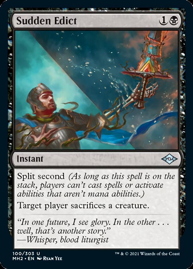 Sudden Edict (MH2-100) [Modern Horizons 2] Foil
