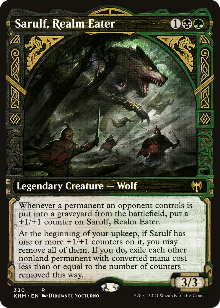 Sarulf, Realm Eater (Showcase) (KHM-330) [Kaldheim]