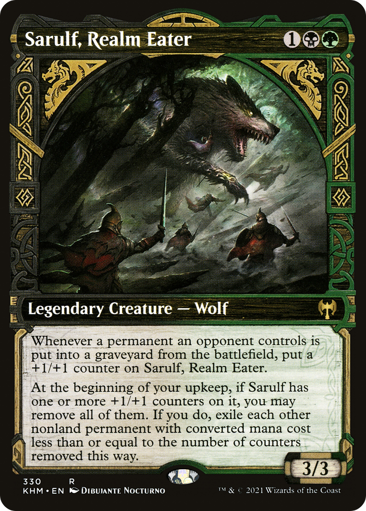 Sarulf, Realm Eater (KHM-330) [Kaldheim]: (Showcase)