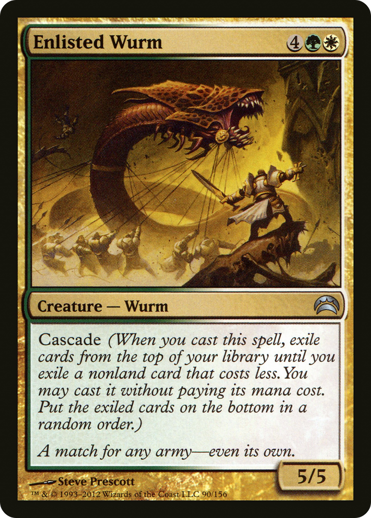 Enlisted Wurm (PC2-090) [Planechase 2012]