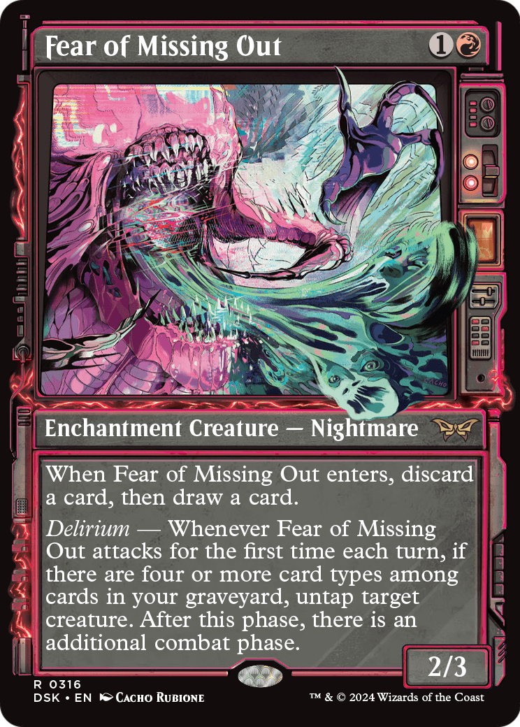 Fear of Missing Out (Showcase) (DSK-316) [Duskmourn: House of Horror] Foil