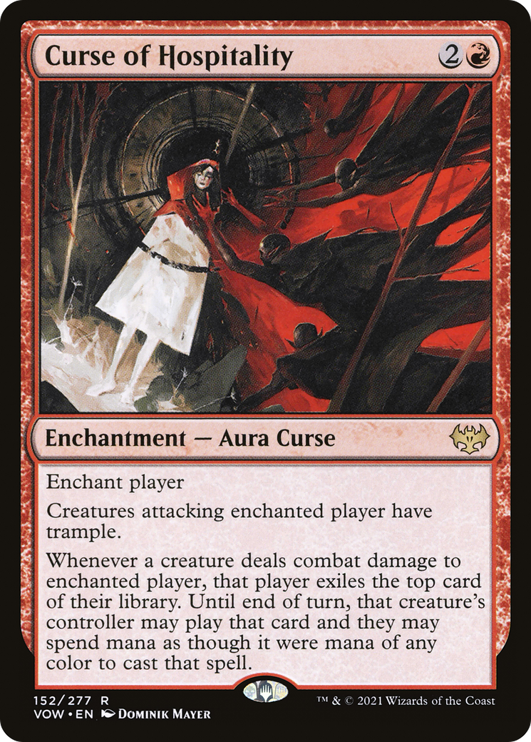 Curse of Hospitality (VOW-152) [Innistrad: Crimson Vow] Foil