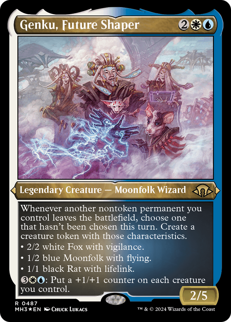 Genku, Future Shaper (MH3-487) [Modern Horizons 3] Etched Foil