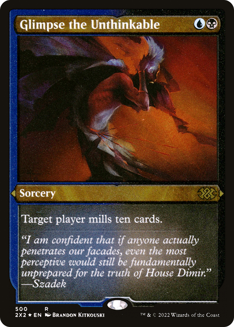 Glimpse the Unthinkable (2X2-500) [Double Masters 2022] Etched Foil