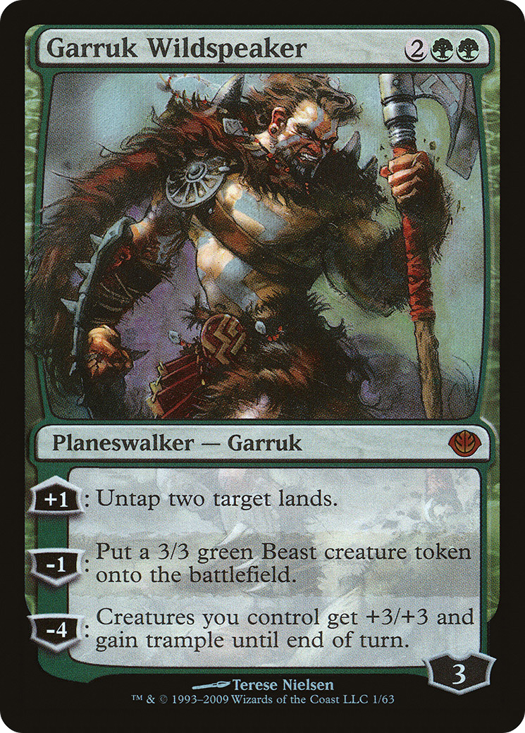 Garruk Wildspeaker (DDD-001) [Duel Decks: Garruk vs. Liliana] Foil