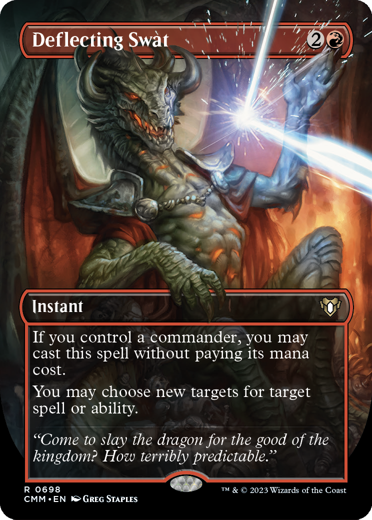 Deflecting Swat (Borderless) (CMM-698) [Commander Masters]