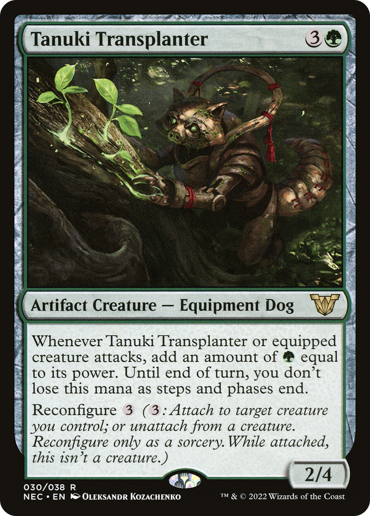 Tanuki Transplanter (NEC-030) [Neon Dynasty Commander]