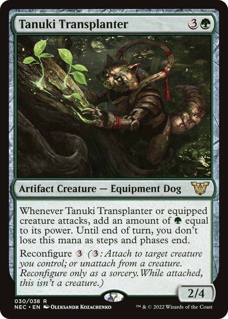 Tanuki Transplanter (NEC-030) [Neon Dynasty Commander]