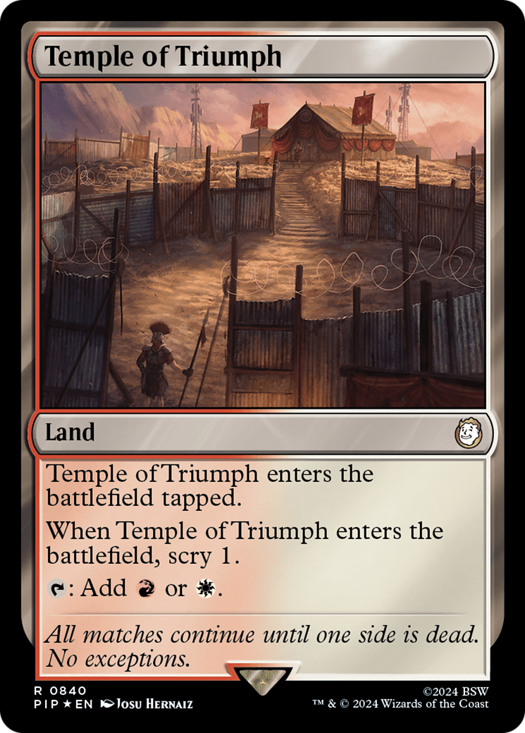 Temple of Triumph (PIP-840) [Fallout] Foil