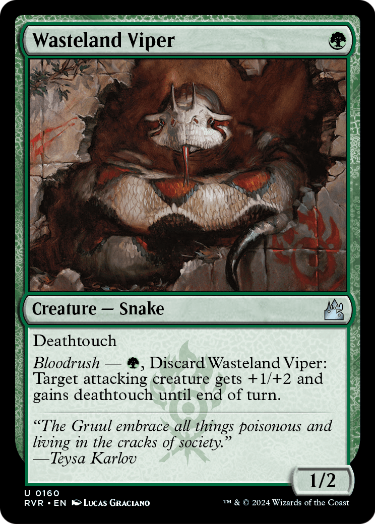 Wasteland Viper (RVR-160) [Ravnica Remastered] Foil