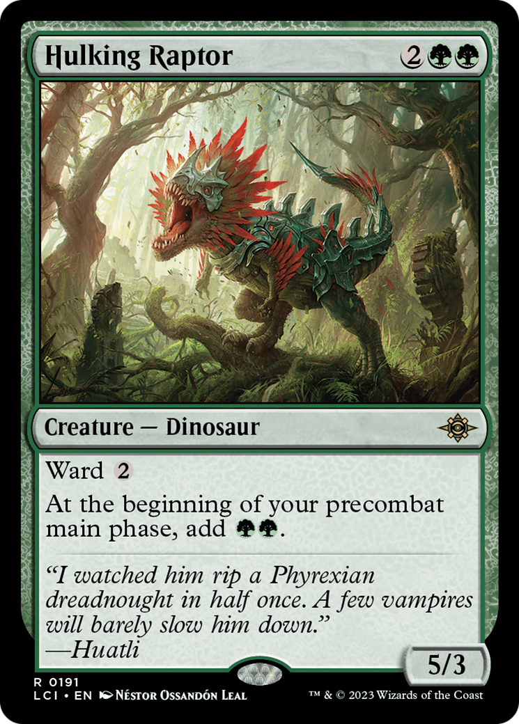 Hulking Raptor (LCI-191) [The Lost Caverns of Ixalan]