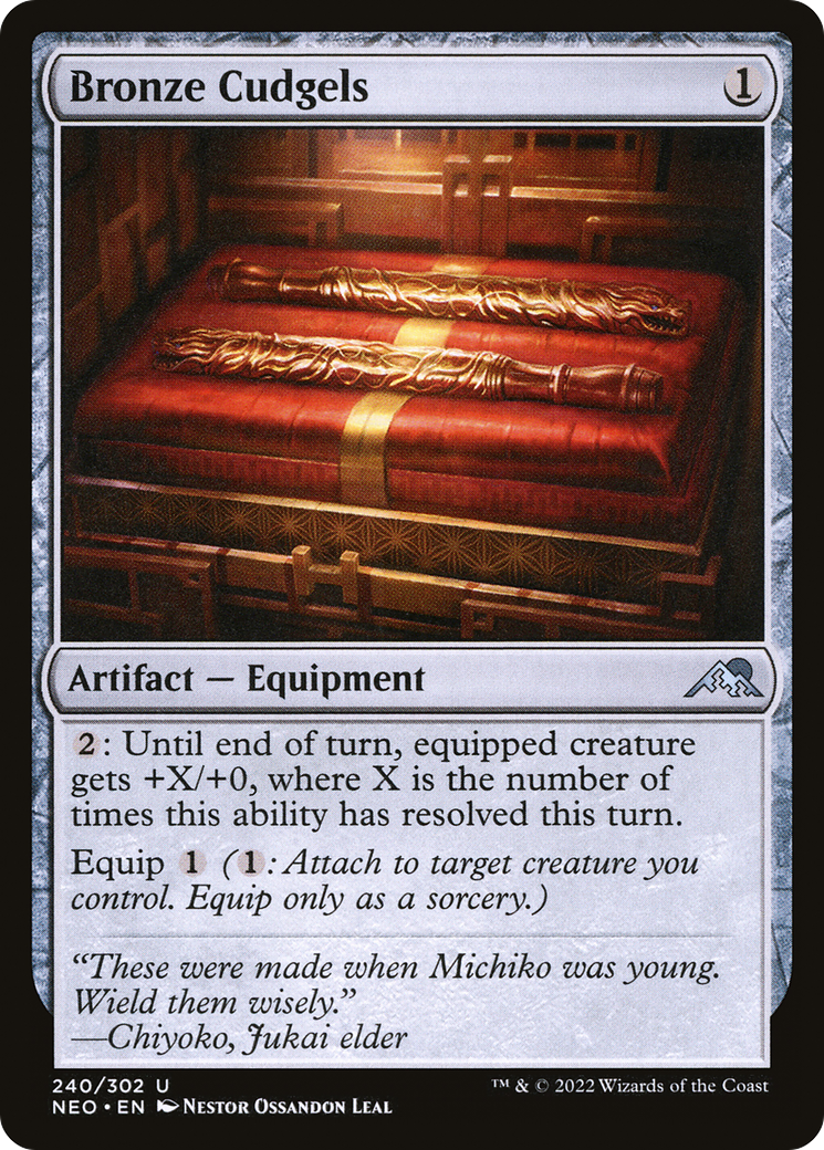 Bronze Cudgels (NEO-240) [Kamigawa: Neon Dynasty]