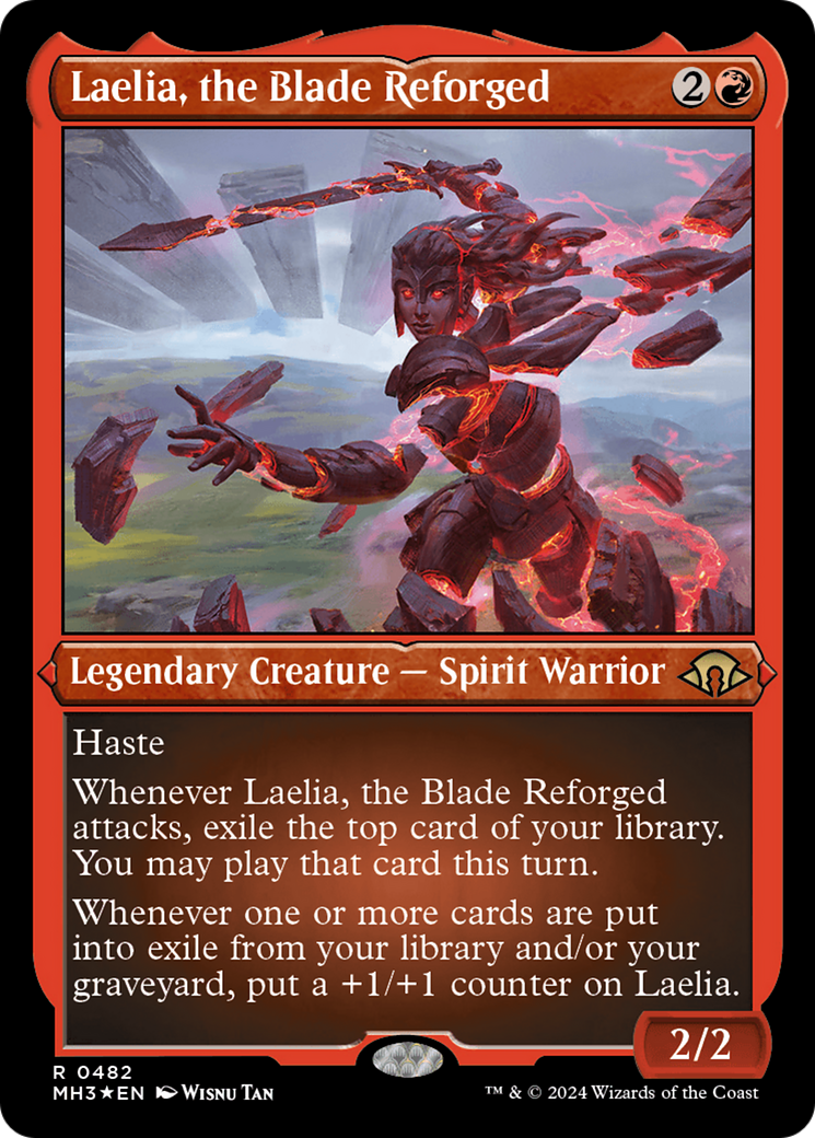 Laelia, the Blade Reforged (MH3-482) [Modern Horizons 3] Etched Foil