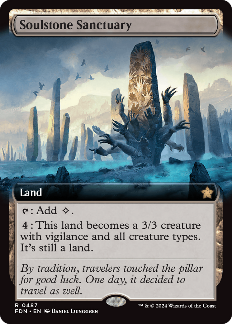 Soulstone Sanctuary (FDN-487) [Foundations]: (Extended Art) Foil