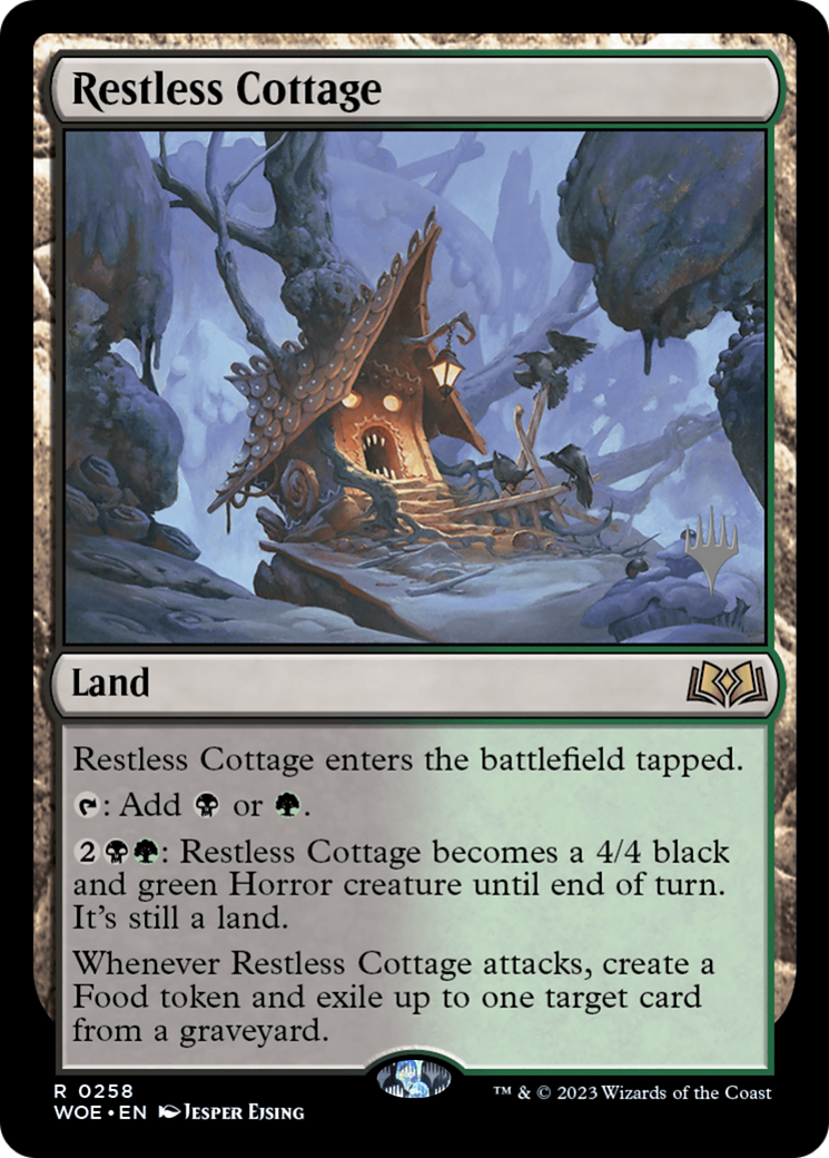 Restless Cottage (PPWOE-258P) [Wilds of Eldraine Promos] Foil