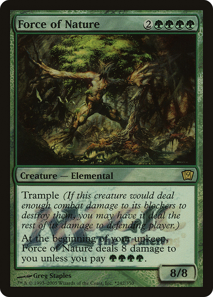 Force of Nature (LARP-242★) [Ninth Edition Promos] Foil