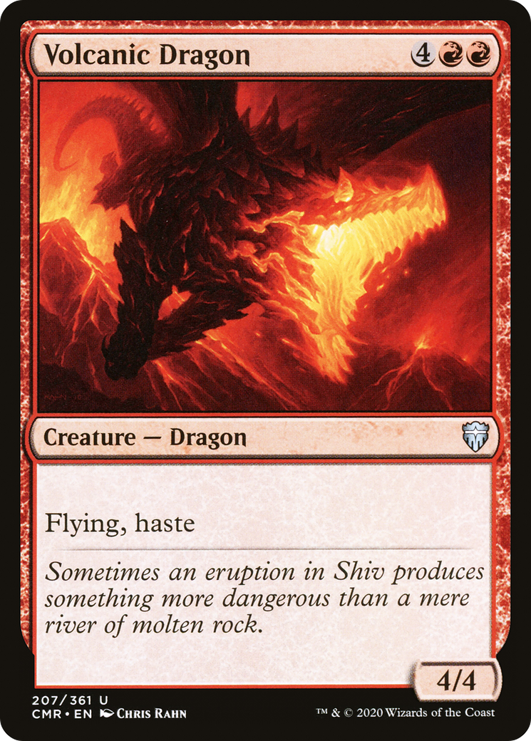Volcanic Dragon (CMR-207) [Commander Legends] Foil