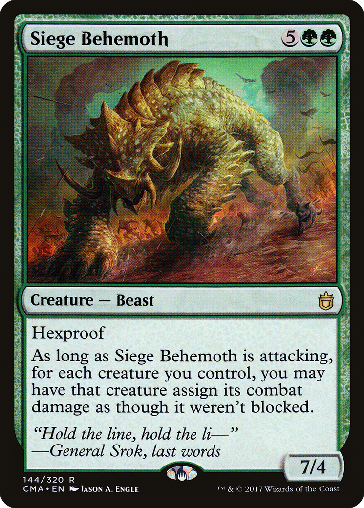 Siege Behemoth (CMA-144) [Commander Anthology]