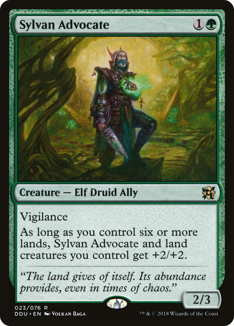 Sylvan Advocate (DDU-023) [Duel Decks: Elves vs. Inventors]