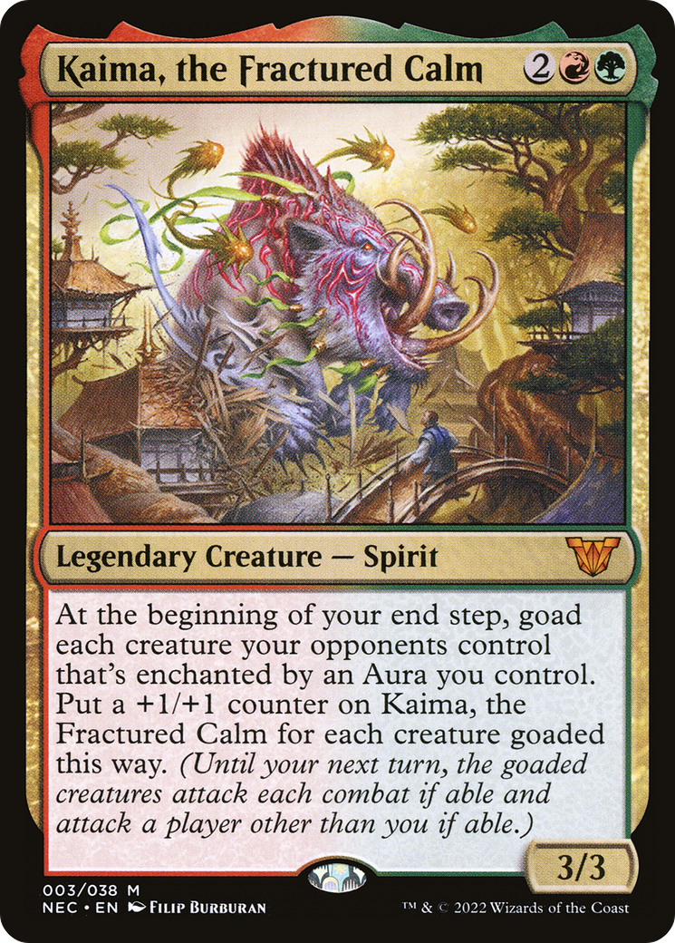 Kaima, the Fractured Calm (NEC-003) [Neon Dynasty Commander]