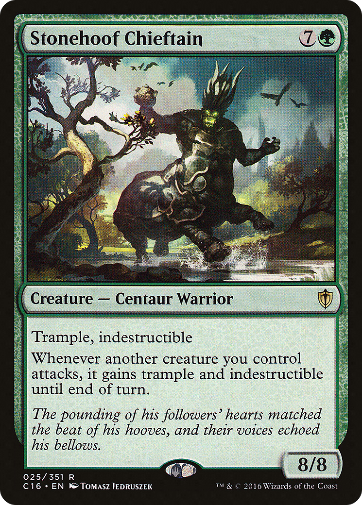 Stonehoof Chieftain (C16-025) [Commander 2016]
