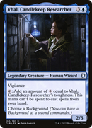 Vhal, Candlekeep Researcher (CLB-102) [Commander Legends: Battle for Baldur's Gate]