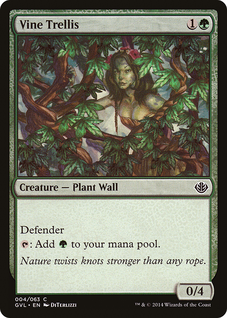 Vine Trellis (DD3-004) [Duel Decks Anthology: Garruk vs. Liliana]