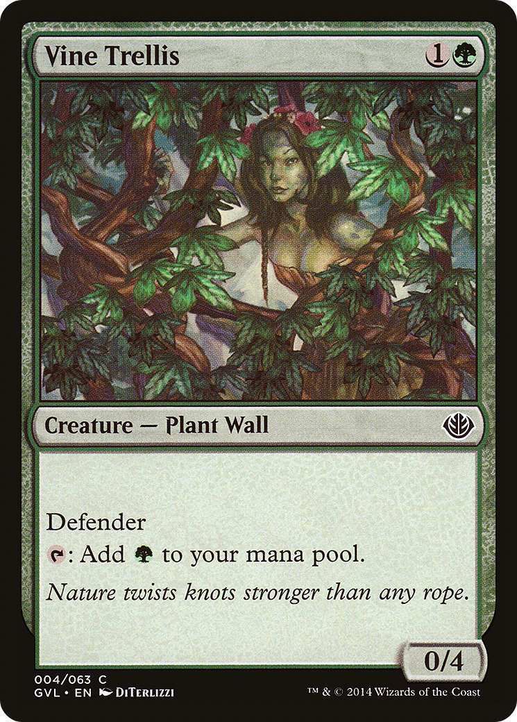 Vine Trellis (DD3-004) [Duel Decks Anthology: Garruk vs. Liliana]