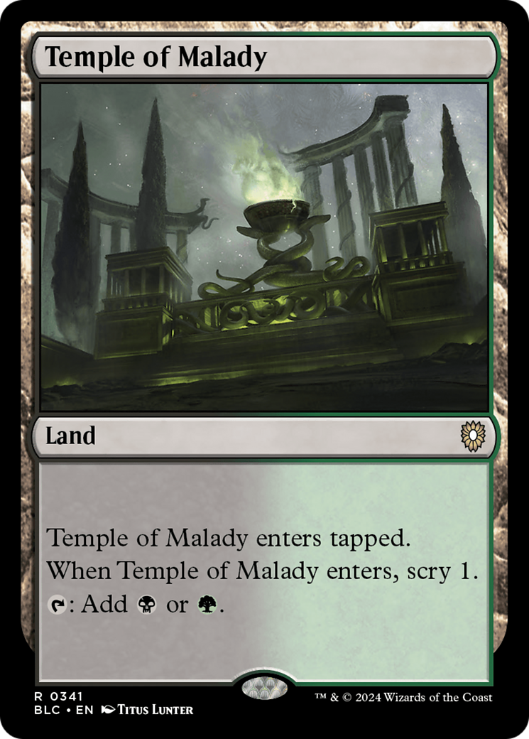Temple of Malady (BLC-341) [Bloomburrow Commander]