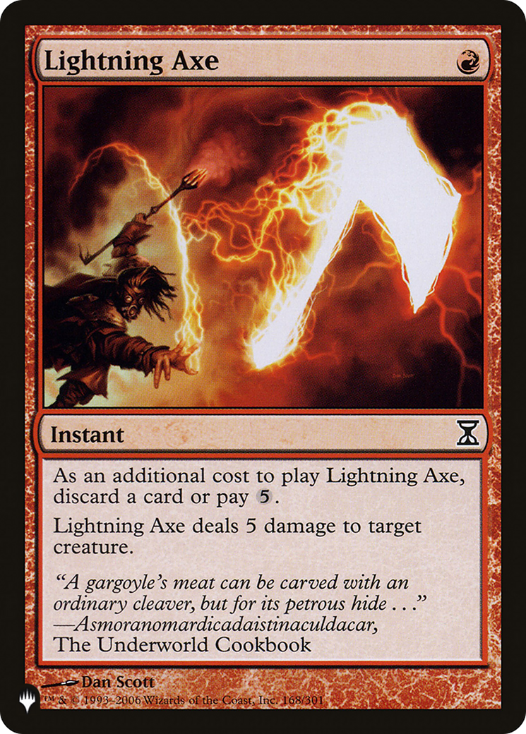 Lightning Axe (LIST-TSP-168) [The List]