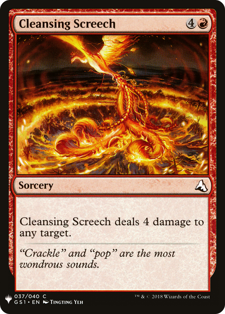 Cleansing Screech (LIST-GS1-37) [The List]
