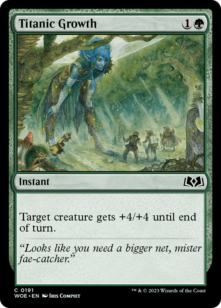 Titanic Growth (WOE-191) [Wilds of Eldraine]