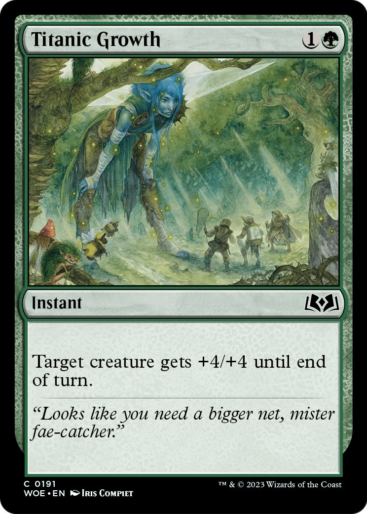 Titanic Growth (WOE-191) [Wilds of Eldraine]