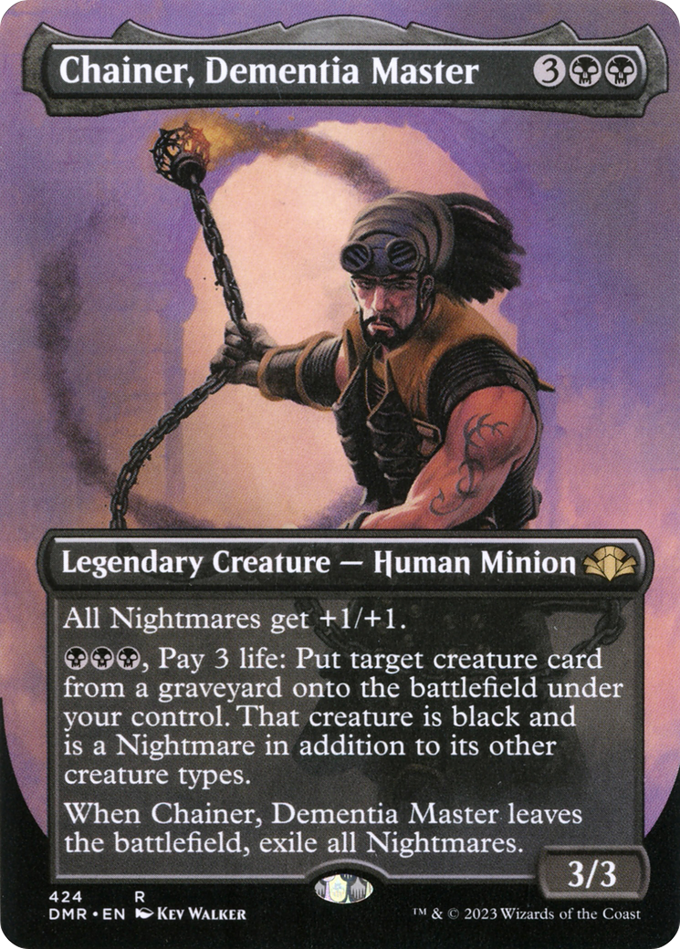 Chainer, Dementia Master (DMR-424) [Dominaria Remastered] (Borderless) Foil