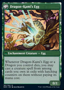 The Dragon-Kami Reborn // Dragon-Kami's Egg (NEO-181) [Kamigawa: Neon Dynasty]: (fandfc, enchantment) Foil