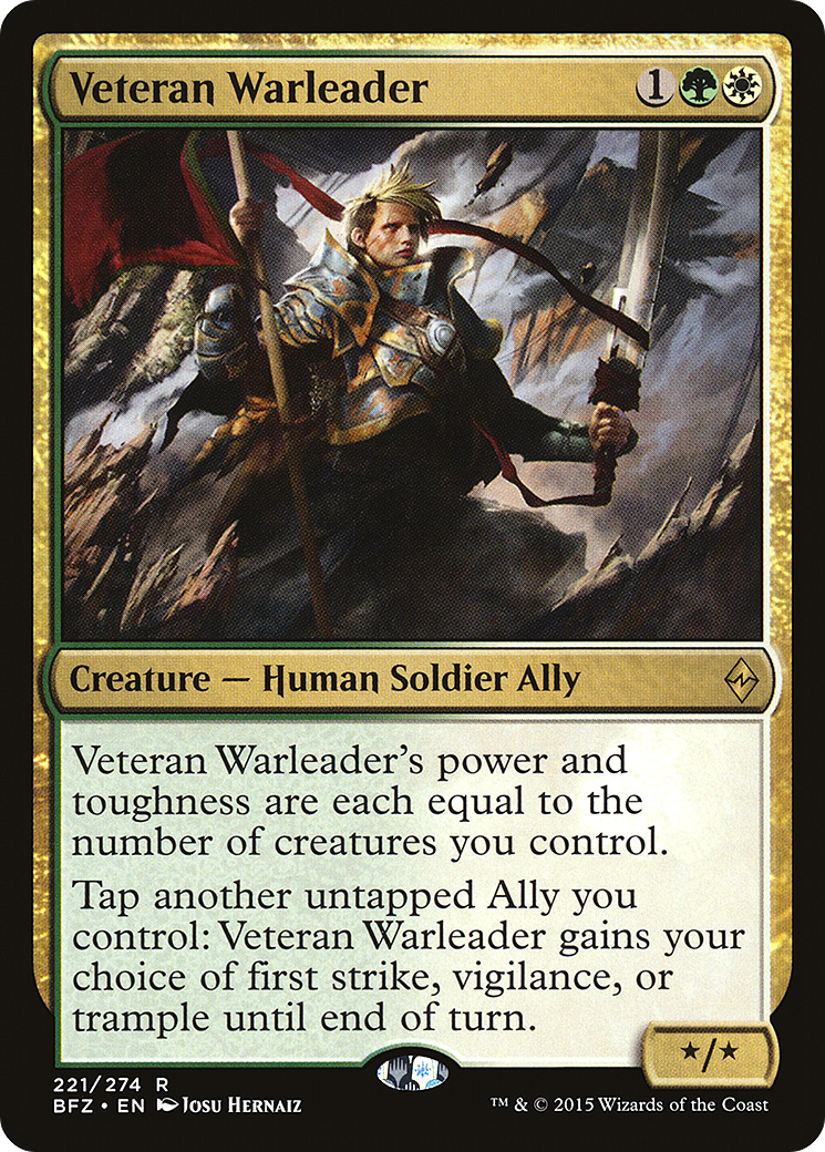 Veteran Warleader (BFZ-221) [Battle for Zendikar]
