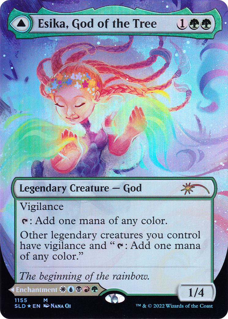 Esika, God of the Tree // The Prismatic Bridge (SLD-1155) [Secret Lair Drop] (Borderless) Foil