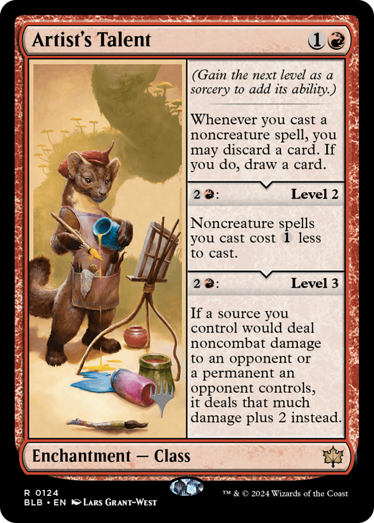 Artist's Talent (PPBLB-124P) [Bloomburrow Promos] Foil