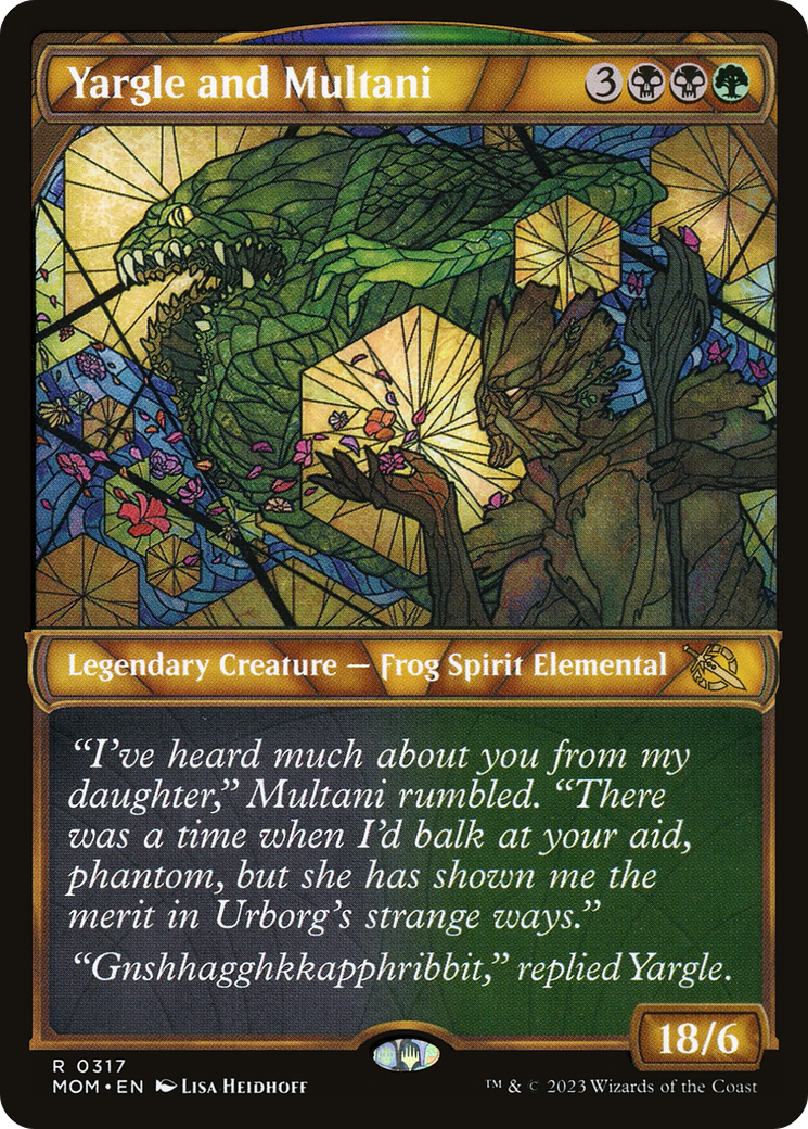 Yargle and Multani (MOM-317) [March of the Machine]: (Showcase)