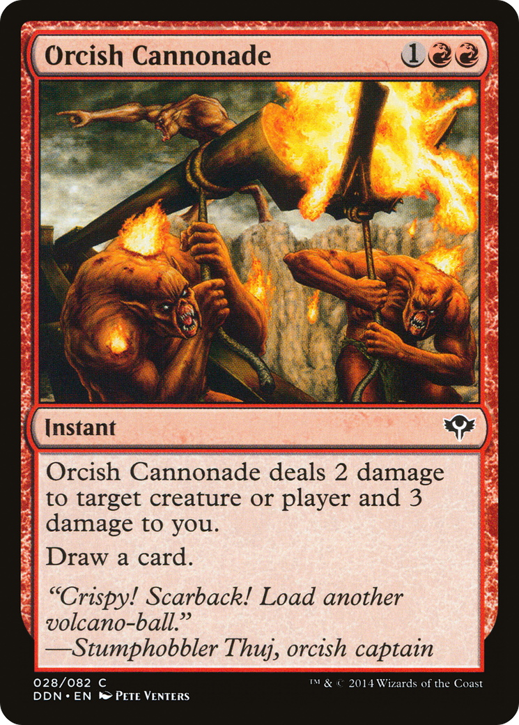 Orcish Cannonade (DDN-028) [Duel Decks: Speed vs. Cunning]