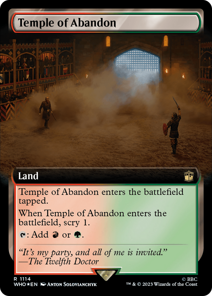 Temple of Abandon (WHO-1114) [Doctor Who]: (Extended Art) Foil