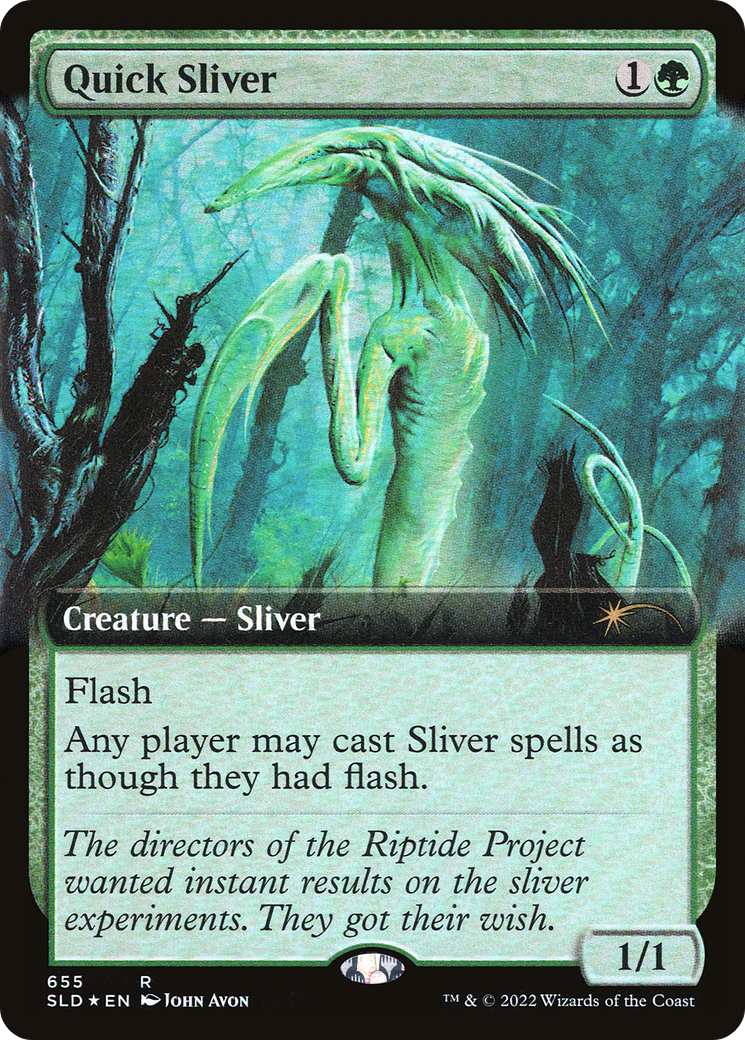 Quick Sliver (SLD-655) [Secret Lair Drop]: (Extended Art) Foil