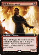Midnight Arsonist (Extended Art) (VOC-065) [Crimson Vow Commander]