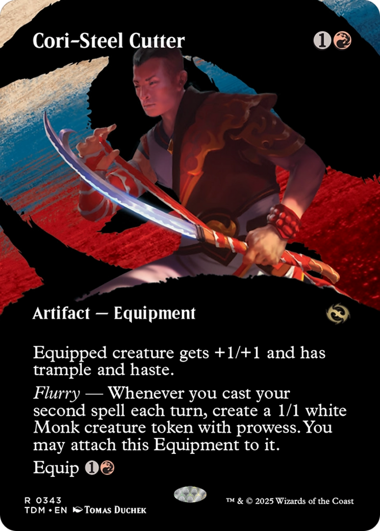 Cori-Steel Cutter (TDM-343) [Tarkir: Dragonstorm]: (Showcase) (Borderless)